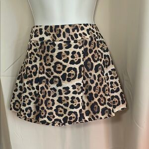 Aqua leopard skort for Night Out size S